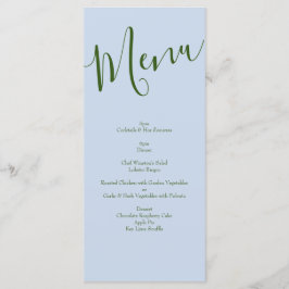 Roze Rose Vintage Wedding Menu