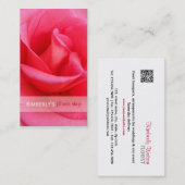 Roze Rose Visitekaartje (Voorkant / Achterkant)