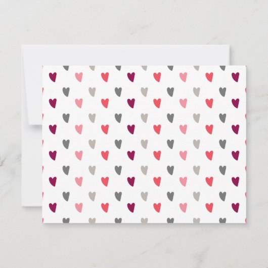 Roze Rose Vrijgezellenfeest - Hartelijk dank Kaart (Achterkant)