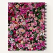 Roze Rose Wall Gepersonaliseerde Naam Notitieboek (Achterkant)