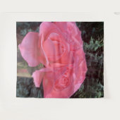 Roze Rose Wandkleed (Voorkant (horizontaal))