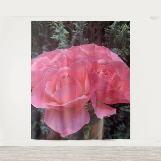 Roze Rose Wandkleed (Voorkant)