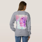 Roze Rose Waterverf bloemen Rozen T Shirt (Achterkant volledig)
