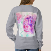 Roze Rose Waterverf bloemen Rozen T Shirt (Achterkant)