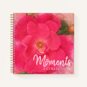 Roze Rose Waterverf Grootmoeder's Memories Square Notitieboek (Voorkant)