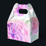 Roze Rose Waterverf Lila Rozen Bloem Bloem Bedankdoosjes<br><div class="desc">Roze Waterverf</div>