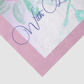 Roze Rose Waterverf Lila Rozen Bloem Bloem Tissuepapier (Detail)