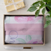 Roze Rose Waterverf Lila Rozen Bloem Bloem Tissuepapier (Geschenk)