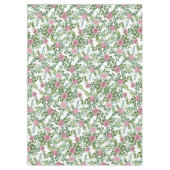 Roze Rose Wedding Floral Pastel Spring Tafelkleed (Voorkant)