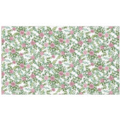 Roze Rose Wedding Floral Pastel Spring Tafelkleed (Voorkant (Horizontaal))