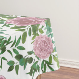 Roze Rose Wedding Floral Pastel Spring Tafelkleed