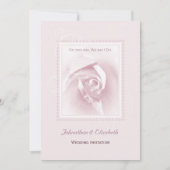 Roze Rose Wedding Kaart (Voorkant)