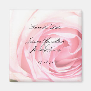 Roze Rose Wedding Magnet Favors