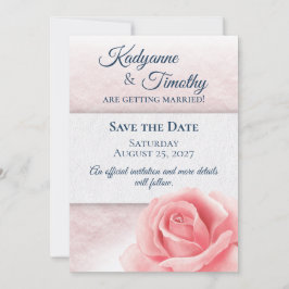 Roze Rose Wedding Save The Date