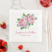Roze Rose Wedding Servet (Insitu)