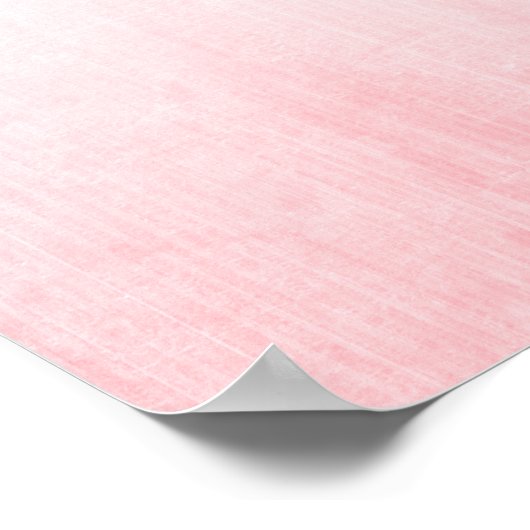 Roze Rose Wedding Table Plan blanco Poster (Hoek)