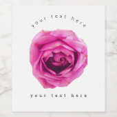 Roze Rose Wijn Etiket (Enkel label)