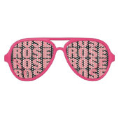 Roze rosé-wijnobsessie schoppen zonnebrillen (Voorkant)