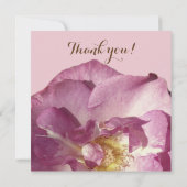 Roze Rose, word je mijn bloemenmeisje kaart? Kaart (Achterkant)