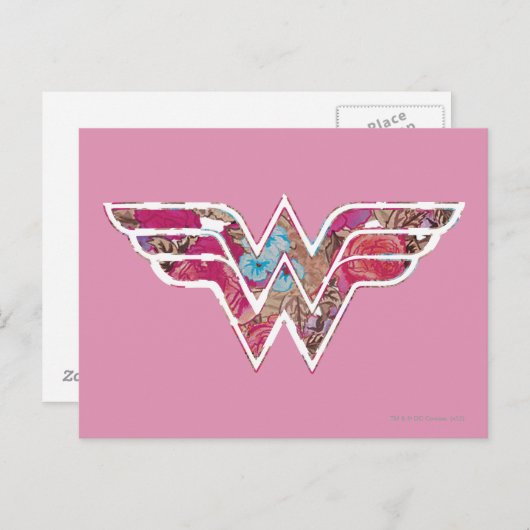 Roze Rose WW Briefkaart (Voorkant / Achterkant)