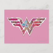 Roze Rose WW Briefkaart (Voorkant)