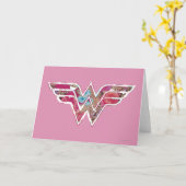 Roze Rose WW Kaart (Gele Bloem)