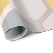 Roze Rose Yellow Blue Geometry Honeycomb Hexagon Cadeaupapier (Rol Hoek)