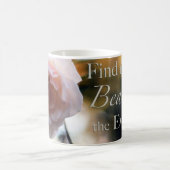 Roze Rose - Zoek de schoonheid in de dagelijkse Mo Koffiemok (Center)