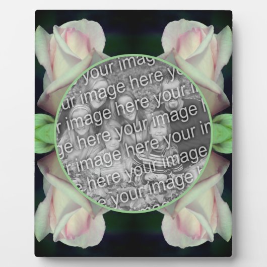 Roze Rosebud Bloem Voeg je eigen foto toe Fotoplaat (Voorkant)