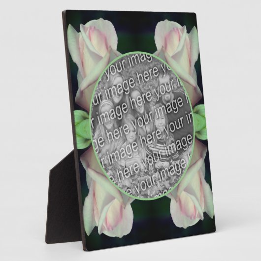 Roze Rosebud Bloem Voeg je eigen foto toe Fotoplaat (Zijkant)