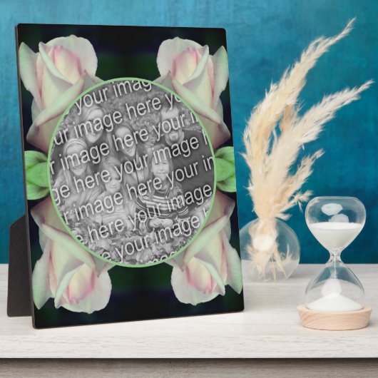 Roze Rosebud Bloem Voeg je eigen foto toe Fotoplaat (Zijkant)