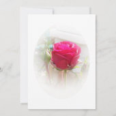Roze Rosebud bruiloft Save The Date (Achterkant)