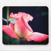 Roze Rosebud Delight Flower Muismat (Voorkant)