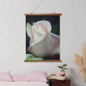 Roze Rosebud Flower Hangend Wandkleed (Slaapkamer)