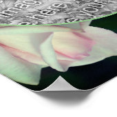 Roze Rosebud Flower Lijst Creëer Uw eigen foto Poster (Hoek)
