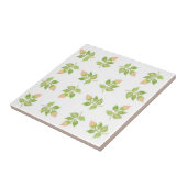  roze Rosebud-keramische Tegel Tegeltje (Zijkant)