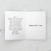 Roze Rosebud Moederdag kaart met gedicht (Binnen)