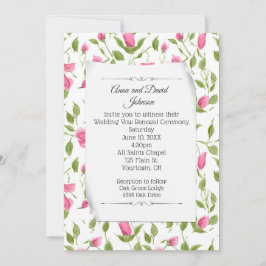 Roze Rosebud Ontwerp voor Geloofsvernieuwing Kaart