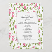 Roze Rosebud Ontwerp voor Geloofsvernieuwing Kaart (Voorkant / Achterkant)