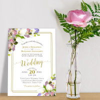 Roze rosebuds en Calla Lilies Gold en Roze bruilof