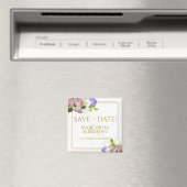 Roze rosebuds en Calla Lilies Wedding sparen de Da Magneet (Insitu (Vaatwasser))