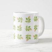  roze rosebuds Jumbo-formaat Mok (Voorkant rechts)