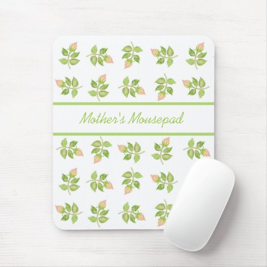   roze rosebuds Mousepad Muismat (Met muis)