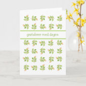  Roze Rosebuds Noorse taal Verjaardag Kaart (Gele Bloem)