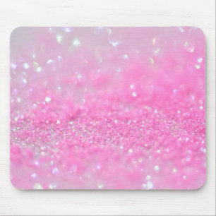 Roze Rosegold Sparkle Baby Girl Glitter Muismat