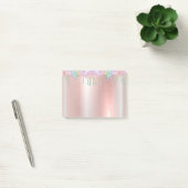 Roze Roségoud Glitter Post-it® Notities Notes (Kantoor)