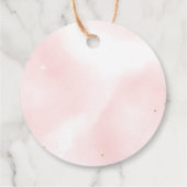 Roze roségoud We are over the Moon Dank je wel Bedankjes Labels (Achterkant)