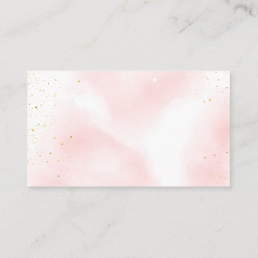 Roze roségoud We zijn over de Moon Enclosure Kaart (Achterkant)