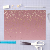 roze roségouden achtergrond en glittersterren tissuepapier (Craft)