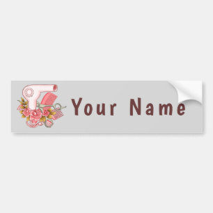 Roze Roses Beautician Bumpersticker